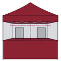 Red food vendor tent 10x10