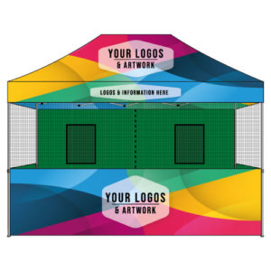 Food Vendor Tent | 10×15 Complete Package CUSTOM PRINTED TOP & FRONT PANEL