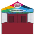Custom top food vendor tent 10x10