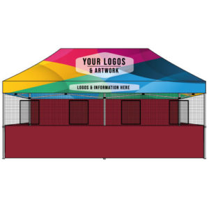 custom top food vendor tent 10x20