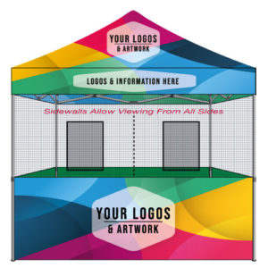 Custom food vendor tent 10x10