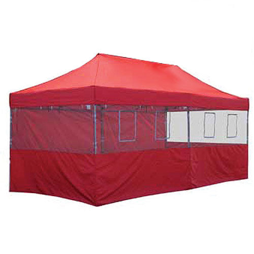 Red food vendor tent 10x20