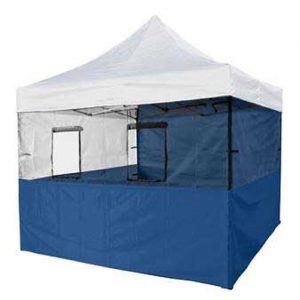 blue food vendor tent 10x10 with windows