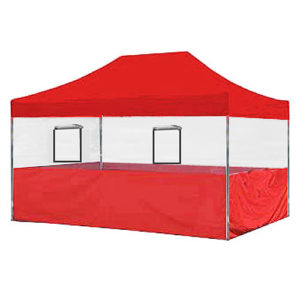 Red food vendor tent 10x15